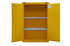 1090S-50 - 43 in. x 34 in. x 66-3/8 in. Yellow 90 Gallon 2-Door Self-Close Flammable Storage Cabinet