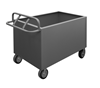 4STE-SM-3048-6MR-95 - 30-1/4 in. x 54-1/8 in. x 34-5/8 in. Gray 4-Sided Solid Mobile Box Truck with Ergonomic Handle