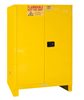 1120ML-50 - 59-1/16 in. x 34 in. x 71 in. Yellow 120 Gallon Manual Close Flammable Storage Cabinet with Legs