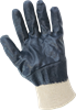 400FC-10(XL) - X-Large (10) Natural/Blue Two Piece Interlocked Fully Dipped Gloves