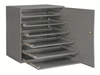 321B-95-DR - 20-5/16 in. x 15-15/16 in. x 21-7/8 in. Gray 6-Compartment Large Heavy Duty Bearing Locking Rack