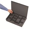 215-95 - 13-3/8 in. x 9-1/4 in. x 2 in. Gray Steel Compartment Box with Variable Small Openings (6/Pk)