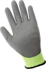 PUG-517TS-9(L) - Large (9) Hi-Vis Yellow/Green with Gray Cut Resistant Poly Dipped Gloves