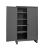 2702-4S-95 - 36 in. x 18 in. x 78 in. Gray Lockable Adjustable 4-Shelves 14 Gauge Cabinet 