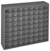 317-95 - 25-7/8 in. x 6-3/8 in. x 21-3/8 in. Bin Cabinet with 64 Plastic Drawers