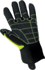 SG9966-9(L) - Large (9) Hi-Vis Yellow/Green Reinforced Abrasion Resistant Gloves with TPU Impact Protection