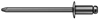 AS86D - 1/4 in. with .251-.375 Grip Aluminum Body Steel Mandrel (Alum/Stl) Open End Rivet