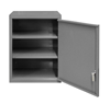 070SD-95 - 18 in. x 13-11/16 in. x 27 in. Gray Solid Door 3-Shelves Wall Mount Cabinet