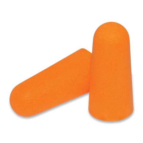 HP-F1 - One Size Hi-Vis Orange Uncorded Polyurethane Foam Earplugs