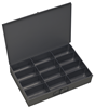 115-95 - 18 in. x 3 in. x 12 in. Gray Large Steel Compartment Box with 12 Openings