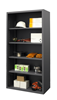 5003-4S-95 - 36 in. x 18 in. x 72 in. Gray 4-Shelf Enclosed Shelving Cabinet