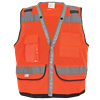 GLO-058-3XL - 3X-Large Hi-Vis Orange Premium Surveyors Safety Vest