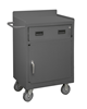 2203-LU-95 - 18-1/4 in. x 30-1/8 in. x 38-3/8 in. Gray 1-Shelf And 1-Drawer Lockable 16 Gauge Steel Mobile Bench Cabinet 