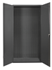 3602-BLP-95 - 36 in. x 18 in. x 72 in. Gray Customizable Cabinet with Lovered Panel 