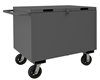 4STHC-SM-2436-6MR-95 - 24-1/4 in. x 42-1/8 in. x 32-3/4 in. Gray 4-Sided Mesh Mobile Box Truck with Tubular Handle