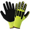 CIA501MF-9(L) - Large (9) Hi-Vis Yellow/Green Mach Finish Nitrile Impact Protective Gloves