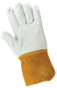 100MTG-10(XL) - X-Large (10) Beige and Gold Premium Grain Goatskin Mig/Tig Welder Gloves