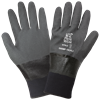 590MF-8 - Medium (8) Black Fully Dipped Mach Finish Nitrile Gloves