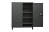 3704CX-BLP4S-95 - 60 in. x 24 in. x 78 in. Gray Adjustable 4-Shelf Access Control Cabinet