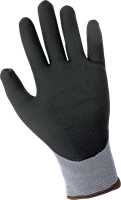 500NFT-9 - Large (9) Gray/Black New Foam Technology Palm Dipped Gloves