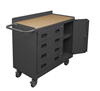 2211A-TH-LU-95 - 18-1/4 in. x 42-1/8 in. x 36-3/8 in. Gray 1-Shelf Hard Board Top Mobile Bench Cabinet 