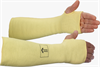 41422TH - 14 in Yellow 2-Ply Kevlar Sleeve with Thumb Hole 
