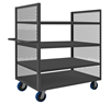 2SPT-EX3060-4-2K-6PU-95 - 30-1/4 in. x 66-1/2 in. x 57-1/16 in. Gray 3-Shelf 2000 lbs. Capacity Mobile Cart