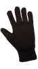 C80BJC - One Size Dark Brown Clute Cut Cotton Jersey Gloves