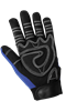 SG9001-11(2XL) - 2X-Large (11) Blue/Black Spandex/Synthetic Leather Work Gloves