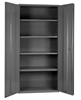 3501-4S-95 - 36 in. x 24 in. x 72 in. Gray Adjustable 4-Shelves Flush-Door Style-Shelf Cabinet