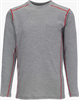 LSCAT06-SM - Small Tall Gray High Performance FR Long Sleeve Crew