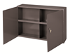 343-95 - 33-7/8 in. x 8-19/32 in. x 22-7/32 in. Gray 1-Shelf Cabinet with 4 Sections 