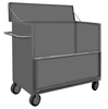3STDGT-SM3060-6MR-95 - 30-3/8 in. x 66-1/8 in. x 46-1/4 in. Gray Drop Gate  And Top 3-Sided Mobile Truck
