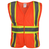 VAMOSC2GBL-O - Oversized Hi-Vis Lime Yellow Public Safety Mesh Vest