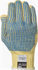 21-535-LG - Large Yellow/Blue Dotted Kevlar ShurRite Knit Glove