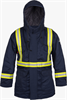 NIP08RT13-XL - X-Large Navy Blue FR Insulated Parka with Reflective Trim