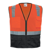 GLO-049-M - Medium Hi-Vis Orange Lightweight Mesh Safety Vest
