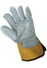 2190DP-9(L) - Large (9) Yellow/GrayPremium Cowhide Leather Palm Gloves