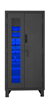 3702CXC-30B-5295 - 36 in. x 24 in. x 78 in. Gray Access Control Cabinet with 30 Blue Hook-On Bins