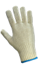 S60SKD - One Size Black/White Skeleton Pattern String Knit Gloves