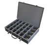 102PC227-95 - 18 in. x 3 in. x 12 in. Gray Large Steel Compartment Box With 24 Openings and Comfort Grip Handle 