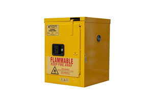 1004S-50 - 17-3/8 in. x 18-1/8 in. x 23-3/8 in. Yellow 4 Gallon Self-Close Flammable Storage Cabinet