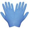 705PFE-M - Medium  Economy Blue Powder-Free Nitrile Disposable Gloves