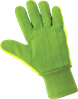 C19GCPB - One Size Hi-Vis Green Cotton Corded Gloves with Impact Protection