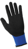 303RV-8(M) - Medium (8) Blue/Black Etched Rubber Palm-Dipped Glove