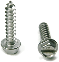 37N100SMPS/SHWH - 3/8-12 x 1 in. Stainless Steel Hex Washer Head Sheet Metal Tapping Screw