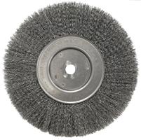 01238 - 10 Inch Narrow Face Crimped Wire Wheel  .0104 Inch Steel Fill  3/4 Inch Arbor Hole