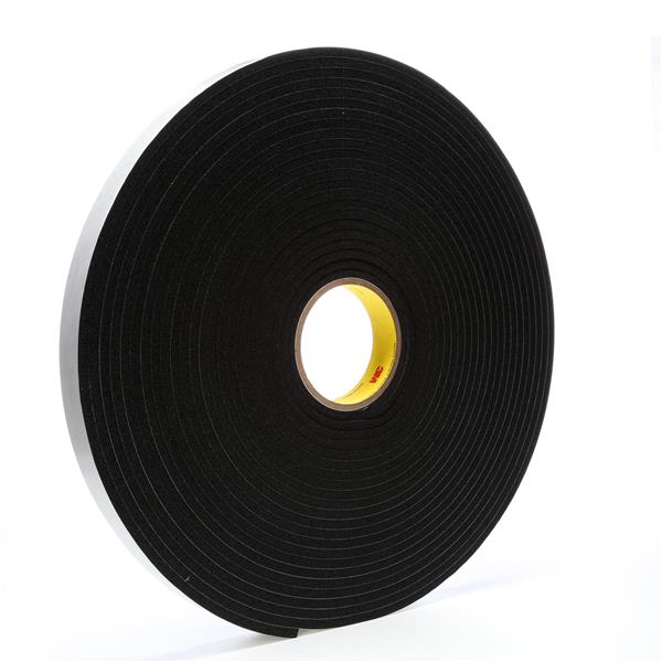 021200-03320 - 1 Inch x 18 Yard, 3M Vinyl Foam Tape 4504 Black, 9 per case
