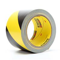 021200-03951 - 3 Inch x 36 Yard 5.4 mil, 3M Safety Stripe Tape 5702 Black/Yellow, 12 per case Bulk
