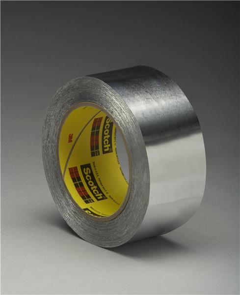 021200-49777 - 12 Inch x 60 Yard 3.5 mil, 3M? High Temperature Aluminum Foil Tape 433L Silver, 1 roll per case